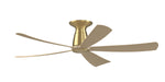 Fanimation Kute5 52 inch ceiling fan, Brushed Satin Brass with Natural blades, close-to-ceiling mount (CCK8534) [Fanimation-FPD5534BSN|CUSTOM|6]