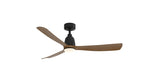 Fanimation FPD8534BLK Kute 52 52" Ceiling Fan, Black with Koa blades: shown with the LK8534 light kit [Fanimation-FPD8534BLK|CUSTOM|7]