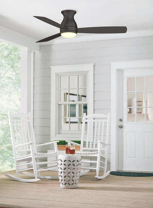 Fanimation FPS8355BGRW Hugh 52 52"Ceiling Fan, Matte Greige: shown in a room setting [Fanimation-FPS8355BGRW|CUSTOM|1]