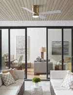 Fanimation FPS8553BS Kwartet 52" Ceiling Fan, Brushed Satin Brass: lifestyle photo [Fanimation-FPS8553BS|CUSTOM|1]
