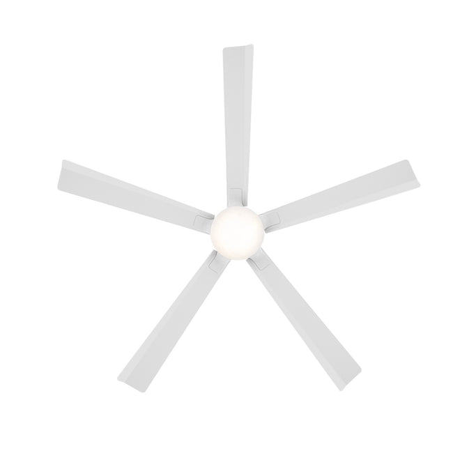 Modern Forms Radiant 64" Ceiling Fan with Light, Matte White, view 3 [Modern Forms Fans-FR-D2603-64A-MW|CUSTOM|2]