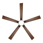 Modern Forms Radiant 64" Ceiling Fan with Light, Matte Black/Distressed Koa, view 3 [Modern Forms Fans-FR-D2603-64C-MB/DK|CUSTOM|2]