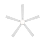 Modern Forms Radiant 64" Ceiling Fan with Light, Matte White, view 3 [Modern Forms Fans-FR-D2603-64C-MW|CUSTOM|2]