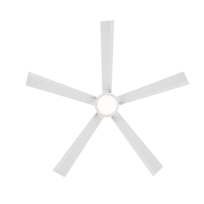 Modern Forms Radiant 64" Ceiling Fan with Light, Matte White, view 3 [Modern Forms Fans-FR-D2603-64C-MW|CUSTOM|2]