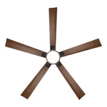 Modern Forms Radiant 64" Ceiling Fan with Light, Matte Black/Distressed Koa, view 3 [Modern Forms Fans-FR-D2603-64L-MB/DK|CUSTOM|2]