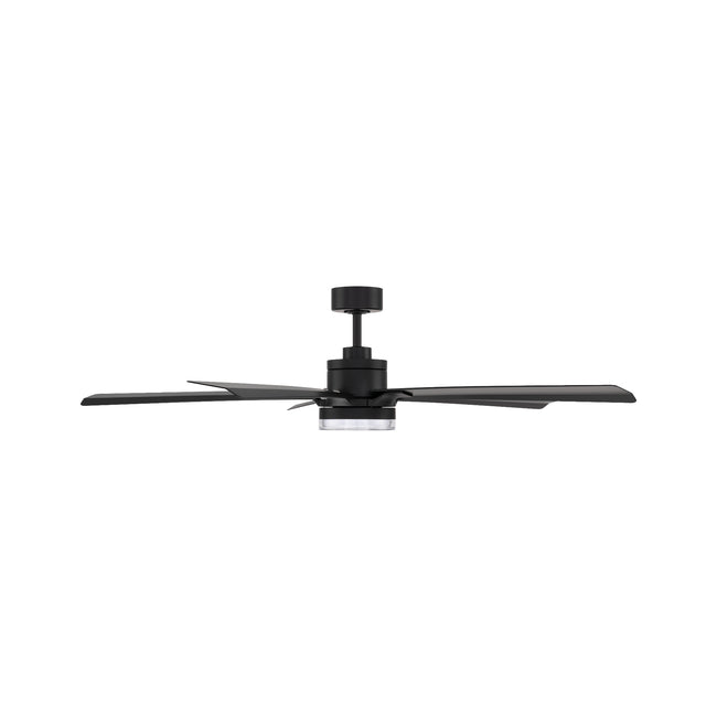 Modern Forms Radiant 64" Ceiling Fan with Light, Matte Black, view 2 [Modern Forms Fans-FR-D2603-64L-MB|CUSTOM|1]