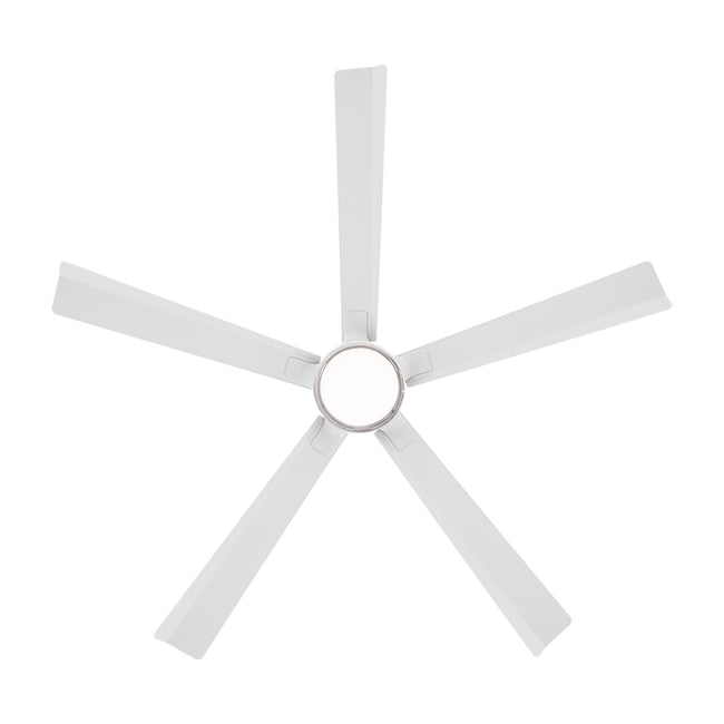 Modern Forms Radiant 64" Ceiling Fan with Light, Matte White, view 3 [Modern Forms Fans-FR-D2603-64L-MW|CUSTOM|2]