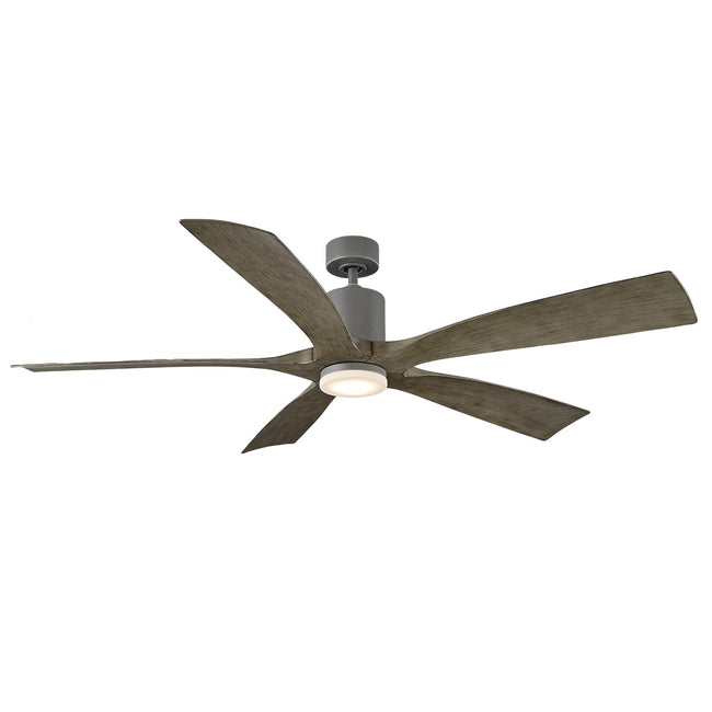 Modern Forms Aviator 70" Ceiling Fan (Light Kit Available), Graphite/Weathered Gray, view 2 [Modern Forms Fans-FR-W1811-70-GH/WG|CUSTOM|1]
