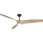 Modern Forms Fans Zephyr 72" 3-Blade Ceiling Fan with Light - 6-Speed Quiet DC Motor, Aerodynamically Silent Blades, Wet Rated, ENERGY STAR® Certified