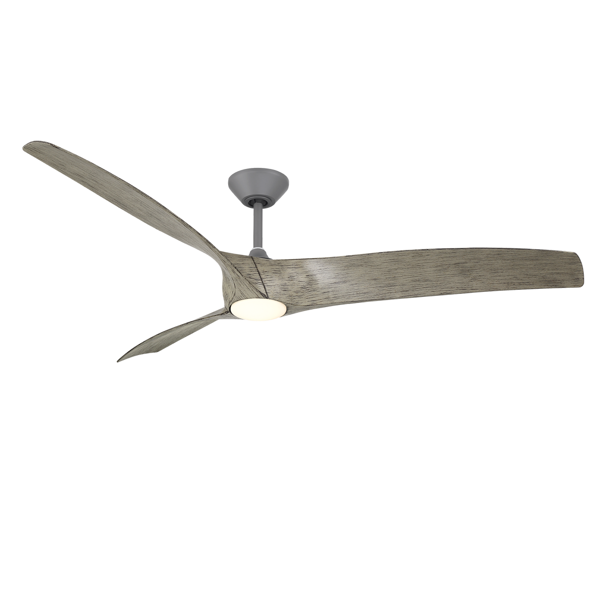 Modern Forms Fans Zephyr 72" 3-Blade Ceiling Fan with Light - 6-Speed Quiet DC Motor, Aerodynamically Silent Blades, Wet Rated, ENERGY STAR® Certified