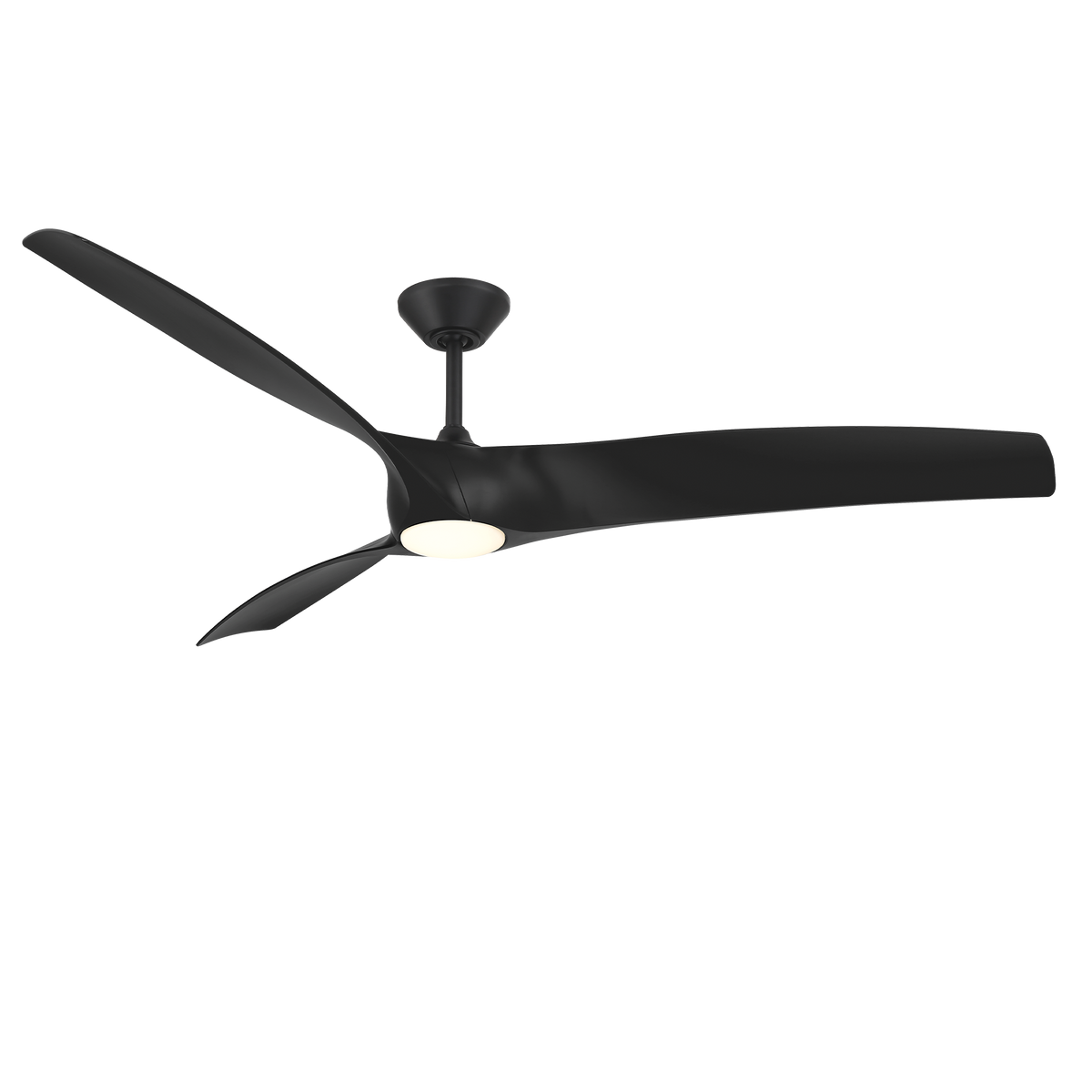 Modern Forms Fans Zephyr 72" 3-Blade Ceiling Fan with Light - 6-Speed Quiet DC Motor, Aerodynamically Silent Blades, Wet Rated, ENERGY STAR® Certified