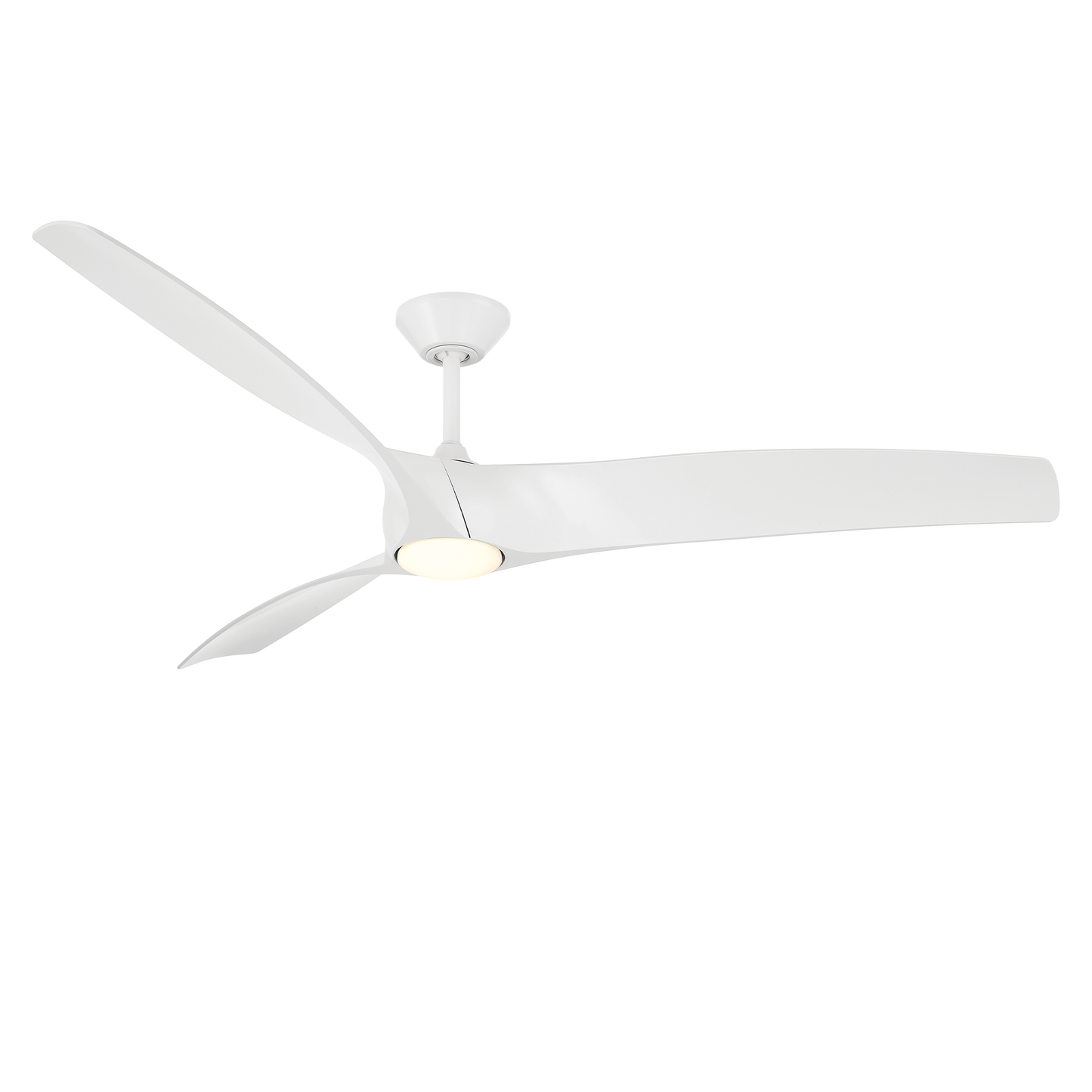 Modern Forms Fans Zephyr 72" 3-Blade Ceiling Fan with Light - 6-Speed Quiet DC Motor, Aerodynamically Silent Blades, Wet Rated, ENERGY STAR® Certified