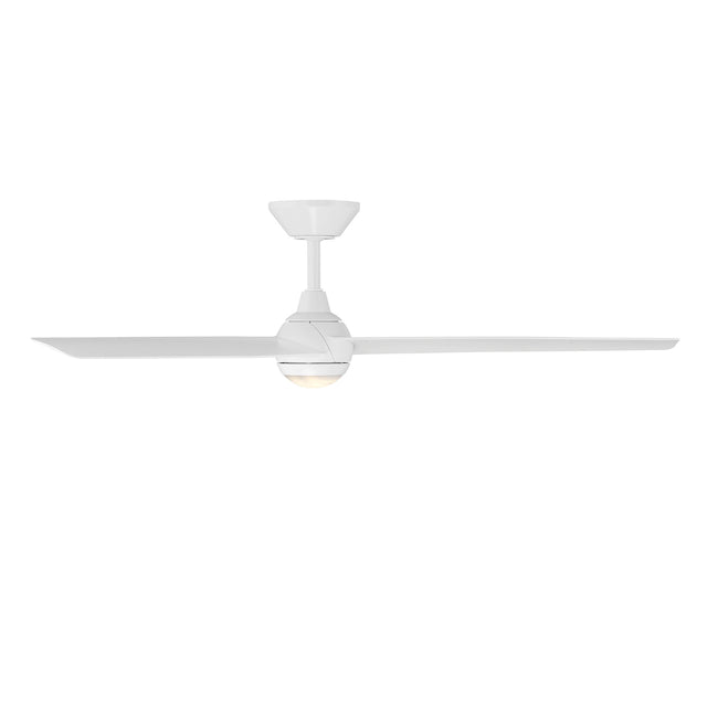 Modern Forms Pisces 54" Ceiling Fan with Light, Matte White, view 2 [Modern Forms Fans-FR-W2503-54L-MW|CUSTOM|1]