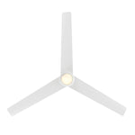 Modern Forms Pisces 54" Ceiling Fan with Light, Matte White, view 3 [Modern Forms Fans-FR-W2503-54L-MW|CUSTOM|2]
