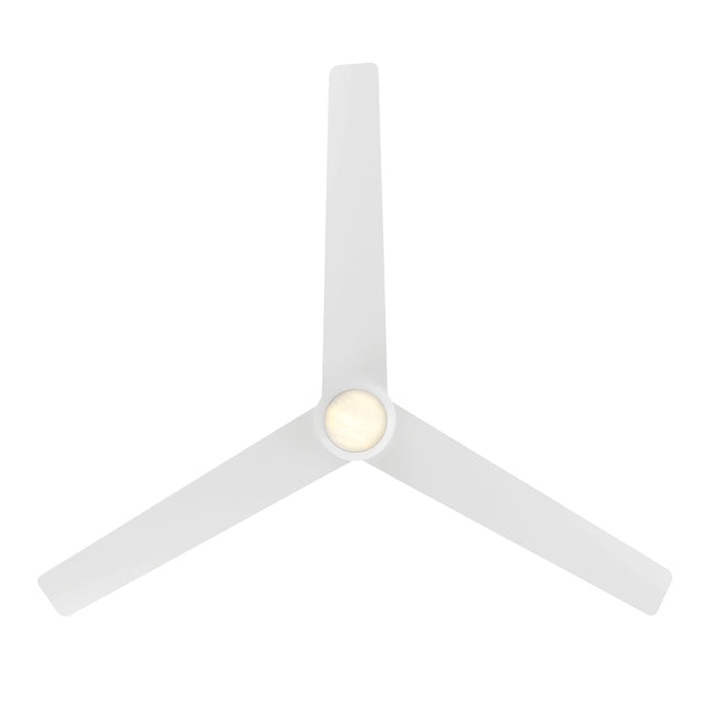 Modern Forms Pisces 54" Ceiling Fan with Light, Matte White, view 3 [Modern Forms Fans-FR-W2503-54L-MW|CUSTOM|2]