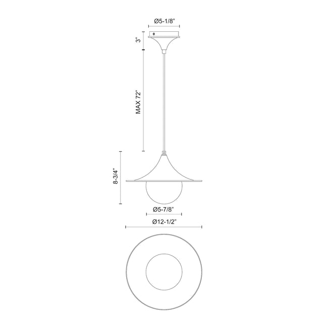 Fuji Pendant - dimension drawing 2 [Alora-PD525113BGOP|CUSTOM|2]