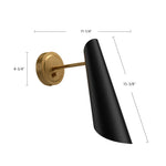 Gabriel Wall and Vanity Light - dimension drawing 1 [Alora-WV572205MBAG|CUSTOM|1]