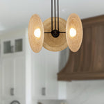 Harbour 18" LED Pendant - room setting, Urban Bronze/Woven [Alora-PD350318UBWO|CUSTOM|1]
