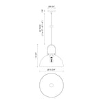 Harper Pendant - dimension drawing 2 [Alora-PD504016AG|CUSTOM|2]
