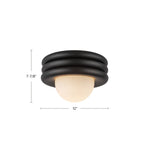 Harvey 12" Semi-Flush Mount - dimension drawing [Alora-SF426012AW|CUSTOM|1]