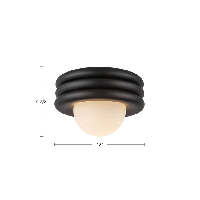 Harvey 12" Semi-Flush Mount - dimension drawing [Alora-SF426012AW|CUSTOM|1]