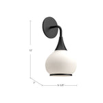 Hazel Wall and Vanity Light - dimension drawing 1 [Alora-WV524006AGCL|CUSTOM|1]