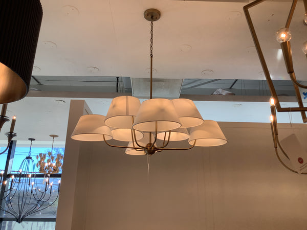Eight Light Chandelier from the Welsley Collection in Aged Brass Finish by Capital Lighting (Clearance Display, Final Sale)