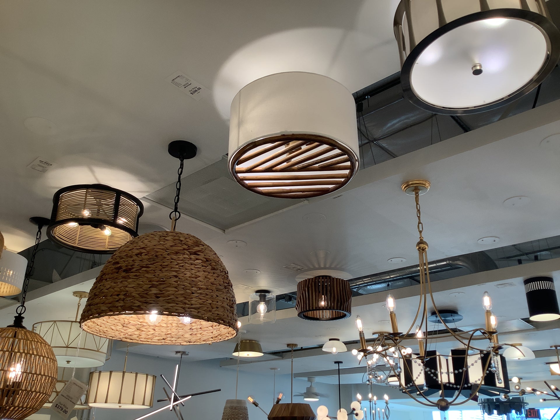 Three Light Semi-Flush Mount from the Soleil Collection in Matte Brass Finish by Capital Lighting (Clearance Display, Final Sale)
