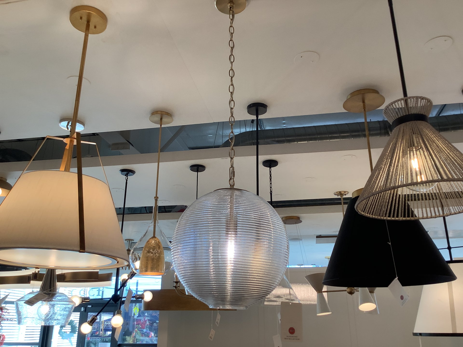 One Light Pendant from the Dolan Collection in Matte Brass Finish by Capital Lighting (Clearance Display, Final Sale)
