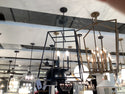 Four Light Pendant from the Clint Collection in Black Iron Finish by Capital Lighting (Clearance Display, Final Sale)