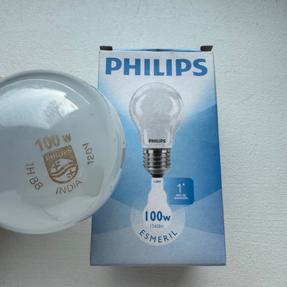 100 Watt A19 Incandescent, Medium Base, 120V-125V Light Bulb by Philips