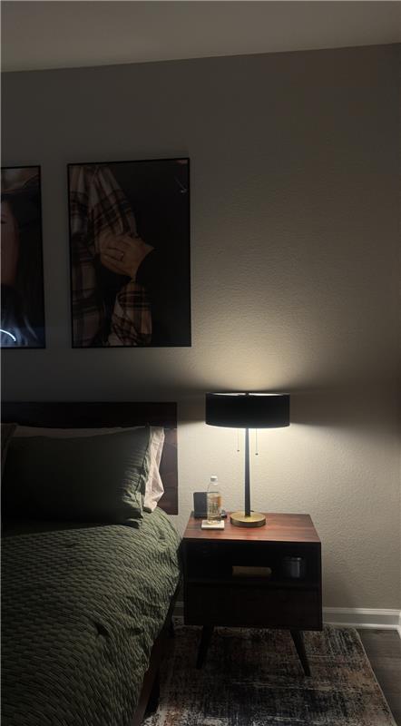 Annimus Core Two-Light Table Lamp – Matte Black Metal Shade Table Lamp with Matte Brass Base and Dual Pull Chains