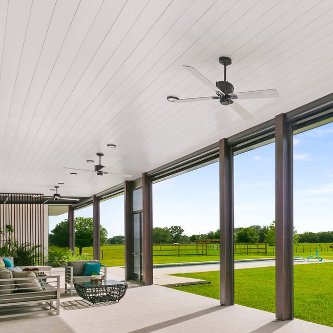 Modern Fan Co Industry DC 50" Ceiling Fan - Damp Rated - photo (Industry_308E.jpg) [Modern Fan Co-IND-GV-50-WH-NL-WC|CUSTOM|7]