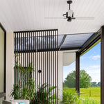 Modern Fan Co Industry DC 50" Ceiling Fan - Damp Rated - photo (Industry_308G.jpg) [Modern Fan Co-IND-GV-50-WH-NL-WC|CUSTOM|8]