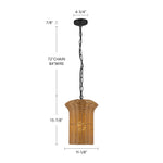 Kai 11" Pendant - dimension drawing [Alora-PD641011BG|CUSTOM|1]