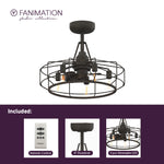 Fanimation LP3072LGR Archive - 24 inch - GR with WE Blades and LED LK: what's included card [Fanimation-LP3072LGR|CUSTOM|2]