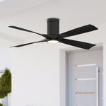 Fanimation LP6804LBL AireFlush - 52 inch - BL with BL Blades and LED LK: shown installed in a room [Fanimation-LP6804LBL|CUSTOM|3]
