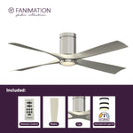 Fanimation LP6804LBN AireFlush - 52 inch - BN with BN Blades and LED LK: what's included card [Fanimation-LP6804LBN|CUSTOM|2]