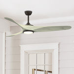 Fanimation LP6821LAZ Yardley - 64 inch - AZ with Light Oak Blade and LED LK: shown installed in a room [Fanimation-LP6821LAZ|CUSTOM|3]