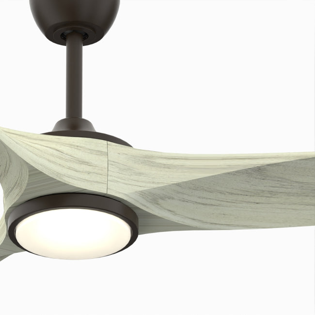 Fanimation LP6821LAZ Yardley - 64 inch - AZ with Light Oak Blade and LED LK: bottom view [Fanimation-LP6821LAZ|CUSTOM|11]