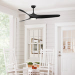 Fanimation LP6821LBL Yardley - 64 inch - BL with BL Blade and LED LK: shown in a room setting [Fanimation-LP6821LBL|CUSTOM|13]