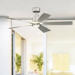 Fanimation LP6834LBN Kwint - 52 inch - BN with BN Blades and LED LK: shown installed in a room [Fanimation-LP6834LBN|CUSTOM|3]