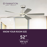 Fanimation LP6834LBN Kwint - 52 inch - BN with BN Blades and LED LK: room size guide [Fanimation-LP6834LBN|CUSTOM|4]