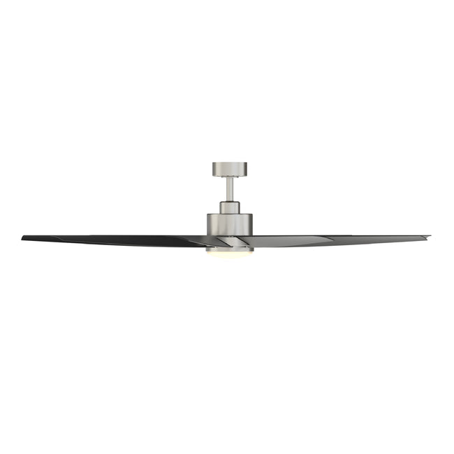 Fanimation LP6864LBN SixtyFour - 64 inch - BN with BL Blade and LED LK: front view [Fanimation-LP6864LBN|CUSTOM|12]