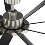 Fanimation LP6864LBN SixtyFour - 64 inch - BN with BL Blade and LED LK: top view [Fanimation-LP6864LBN|CUSTOM|14]