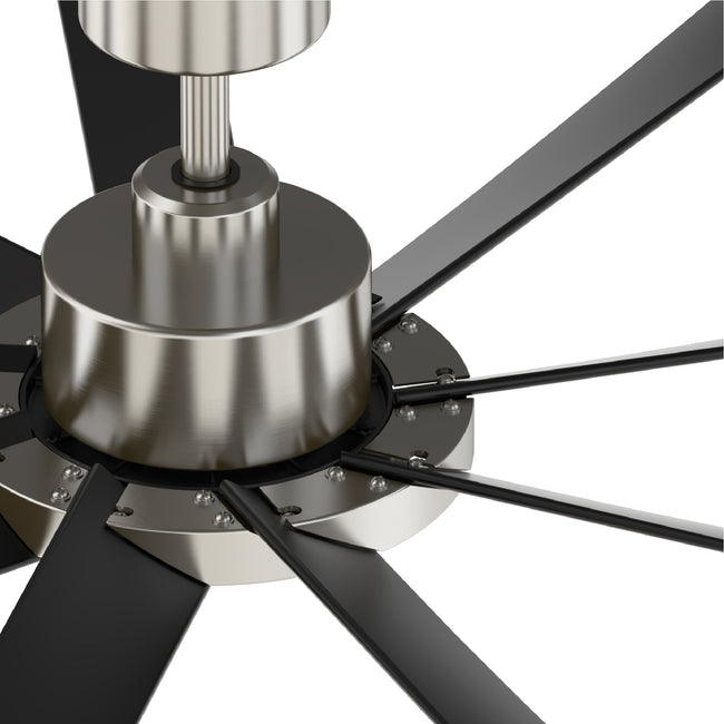 Fanimation LP6864LBN SixtyFour - 64 inch - BN with BL Blade and LED LK: top view [Fanimation-LP6864LBN|CUSTOM|14]