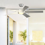 Fanimation LP7614LBN Radius - 60 inch - BN with GRY Blades and LED LK: shown installed in a room [Fanimation-LP7614LBN|CUSTOM|3]