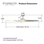 Fanimation LP7614LBN Radius - 60 inch - BN with GRY Blades and LED LK: product dimensions diagram [Fanimation-LP7614LBN|CUSTOM|5]