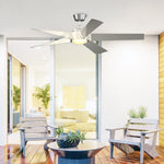 Fanimation LP7614LBN Radius - 60 inch - BN with GRY Blades and LED LK: shown in a room setting [Fanimation-LP7614LBN|CUSTOM|12]