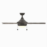 Fanimation LP7653LGR AireDrop Pull Chain - 48 inch - GR with WE and LED LK: front view [Fanimation-LP7653LGR|CUSTOM|10]